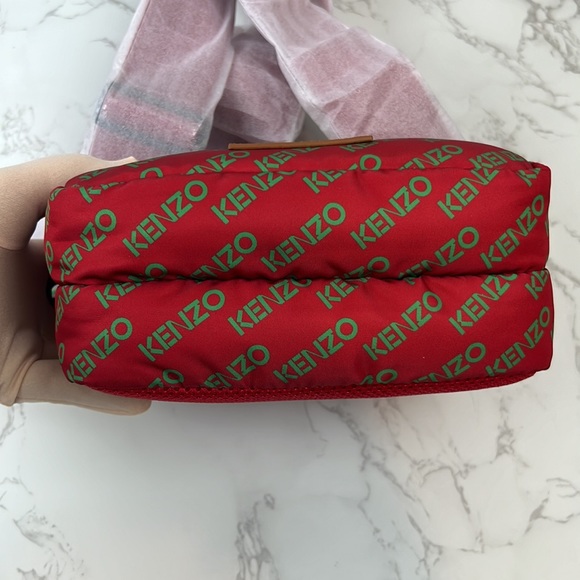 KENZO Logo Print Crossbody Red - Picture 4 of 16